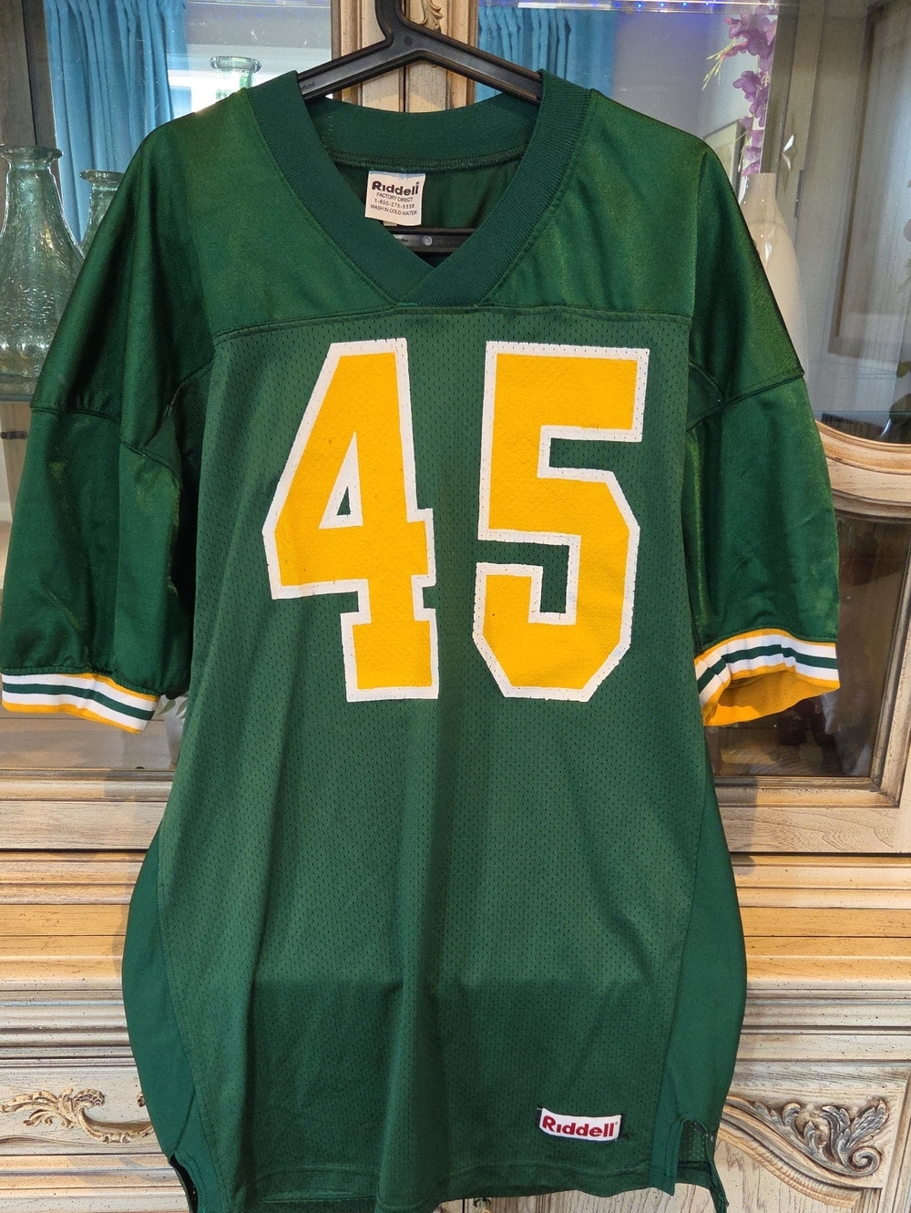 🔥 Vintage 90s Riddell Notre Dame "Rudy" #45 Football Jersey